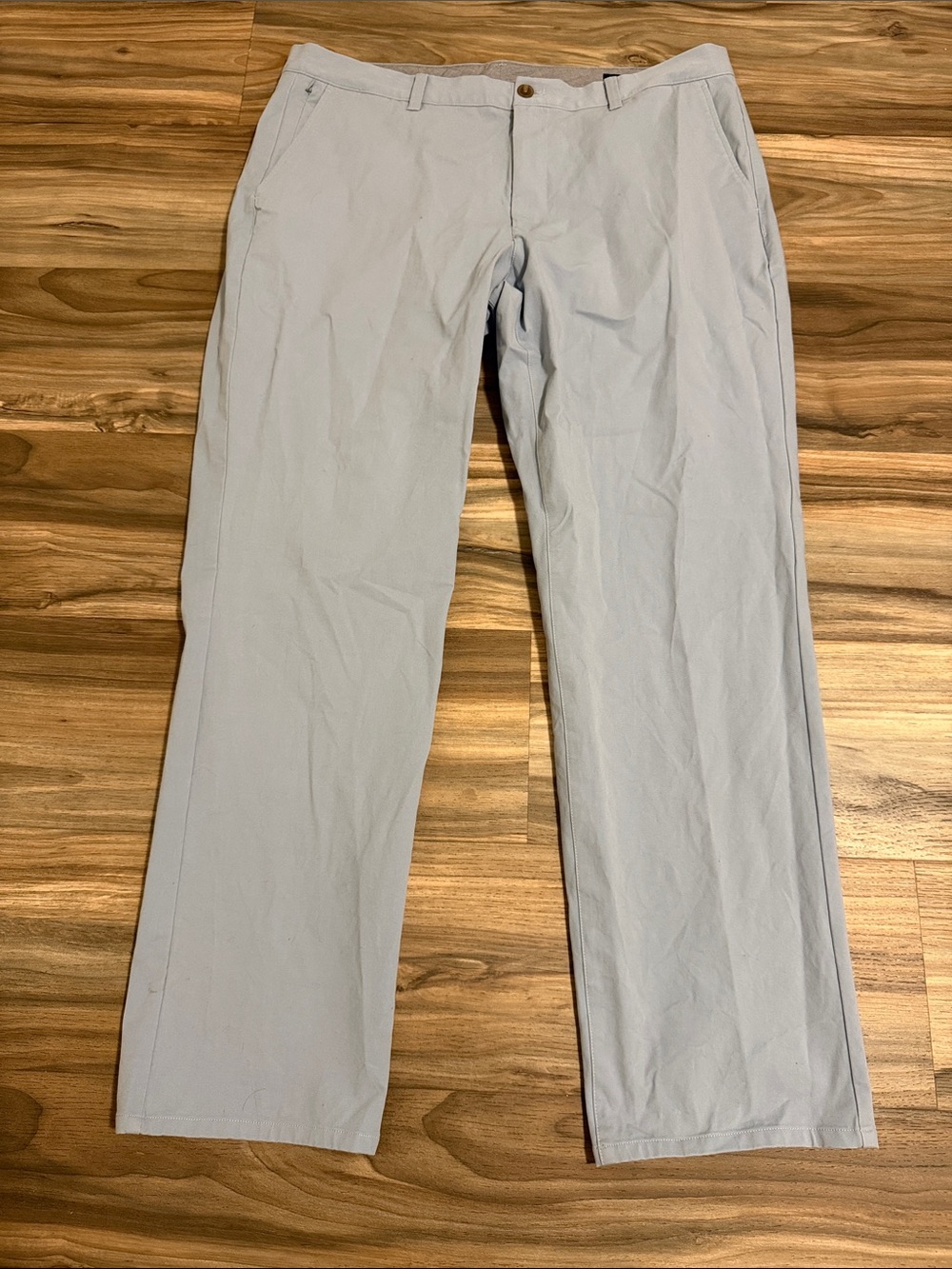 Bonobos Straight Fit Men's Light Blue Chino Pants 38x32 Casual Cotton Stretch